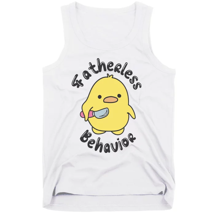 Fatherless Behavior Funny Mental Health Tank Top