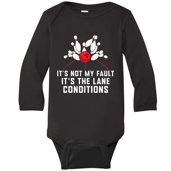 Funny Bowling For Men Women Bowler Team Bowling Lane Spare Baby Long Sleeve Bodysuit