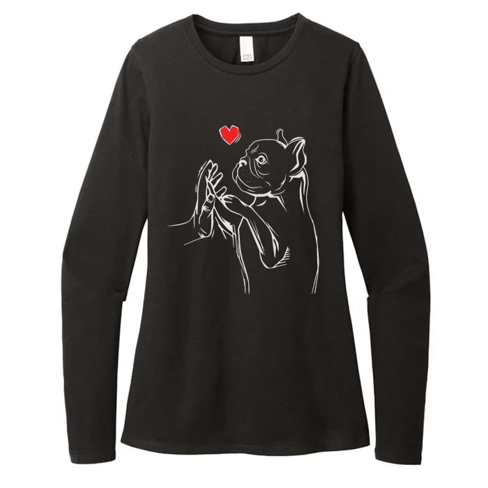 French Bulldog Frenchie Love Cute Dog Mom Funny Girls Gift Womens CVC Long Sleeve Shirt