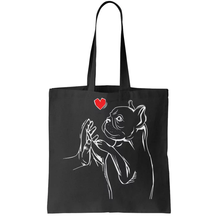 French Bulldog Frenchie Love Cute Dog Mom Funny Girls Gift Tote Bag