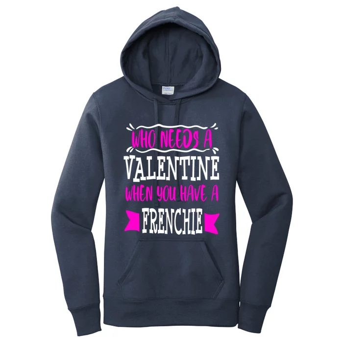 French Bulldog Frenchie Mom Valentines Day Singles Gift Women's Pullover Hoodie