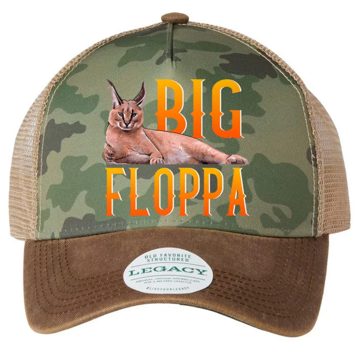 Funny Big Floppa Meme Cat Legacy Tie Dye Trucker Hat