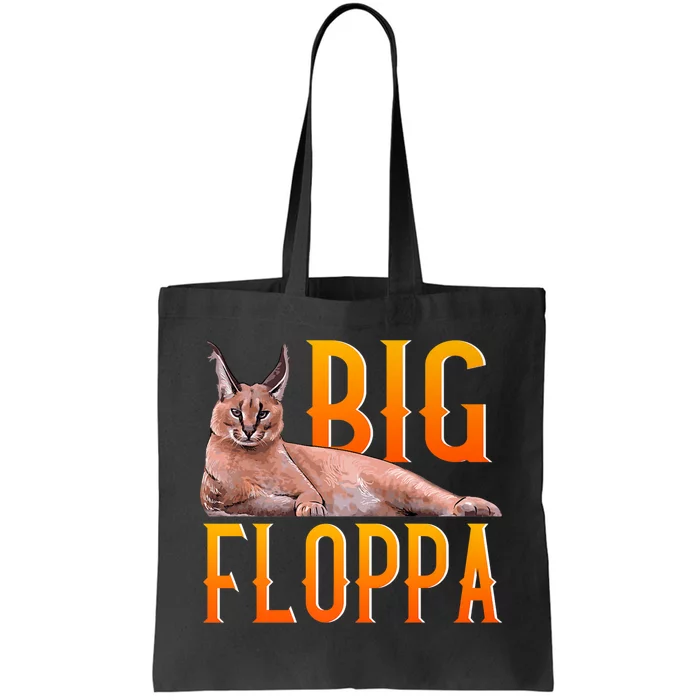 Big Floppa Meme Cute Caracal Cat Tote Bag