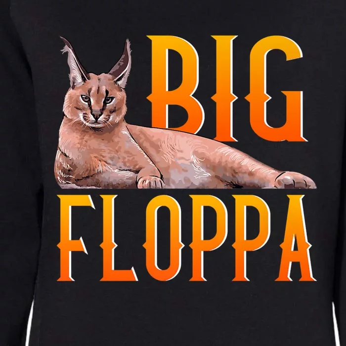 Funny Big Floppa Meme Cat Womens California Wash Sweatshirt