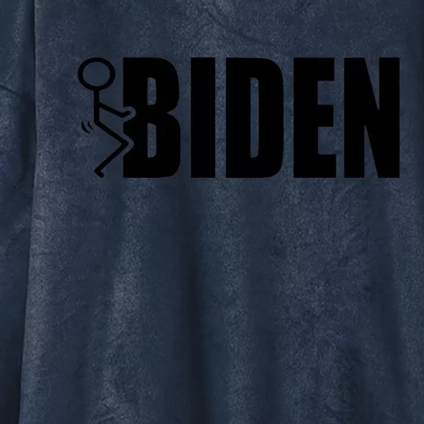 Fuck Biden Hooded Wearable Blanket