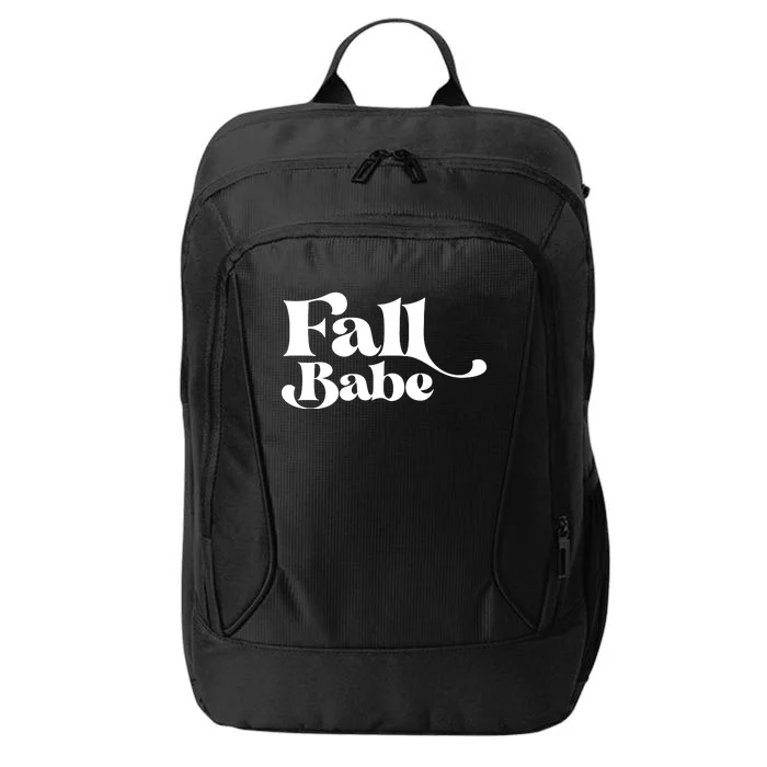 Fall Babe Fall Funny City Backpack