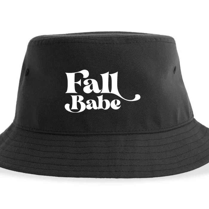 Fall Babe Fall Funny Sustainable Bucket Hat