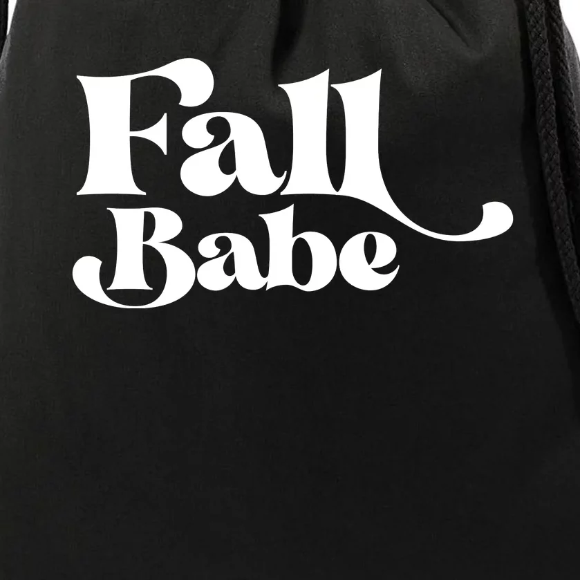 Fall Babe Fall Funny Drawstring Bag