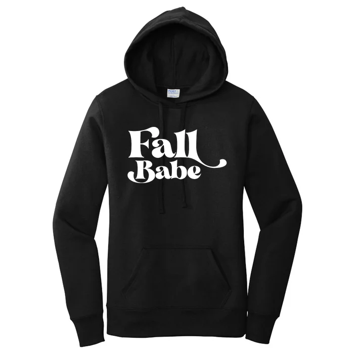 Fall Babe Fall Funny Women's Pullover Hoodie