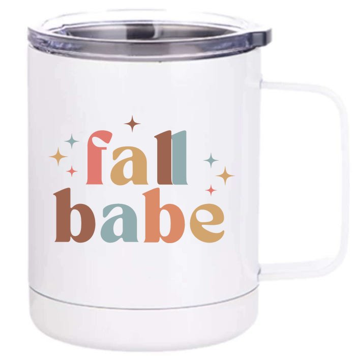 Fall Babe Front & Back 12oz Stainless Steel Tumbler Cup