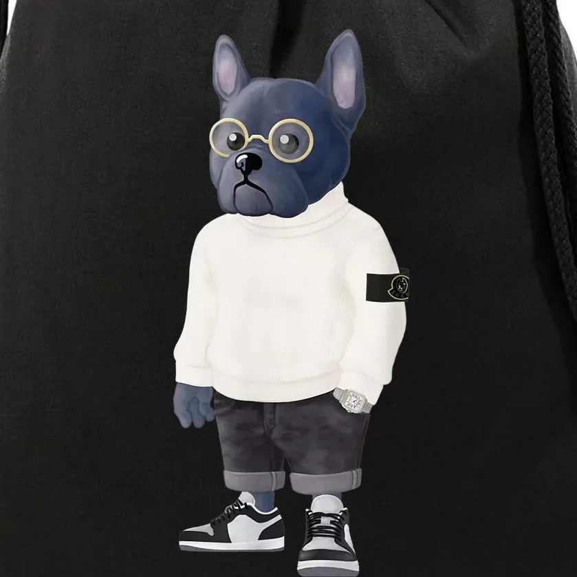 French Bulldog Drawstring Bag