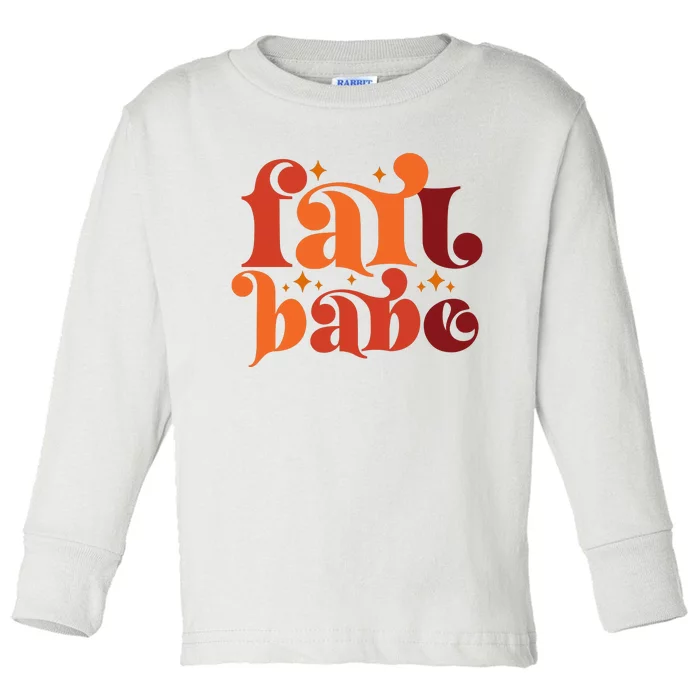 Fall Babe Toddler Long Sleeve Shirt