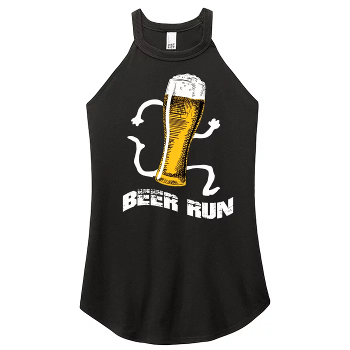 Funny Beer For Beer A Run Women’s Perfect Tri Rocker Tank