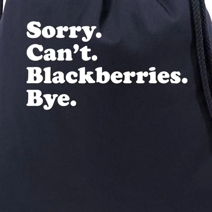 Funny Blackberries Drawstring Bag