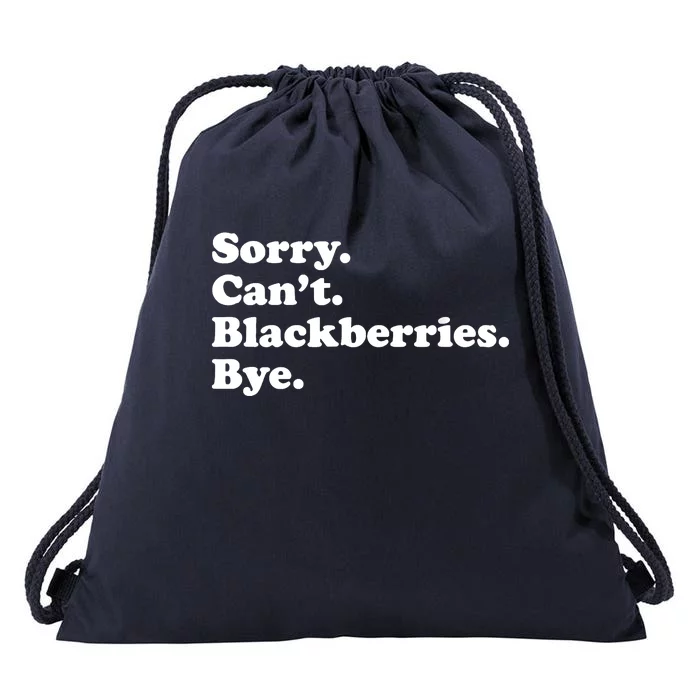 Funny Blackberries Drawstring Bag