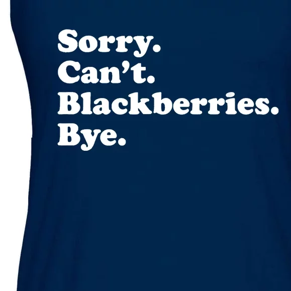 Funny Blackberries Ladies Essential Flowy Tank