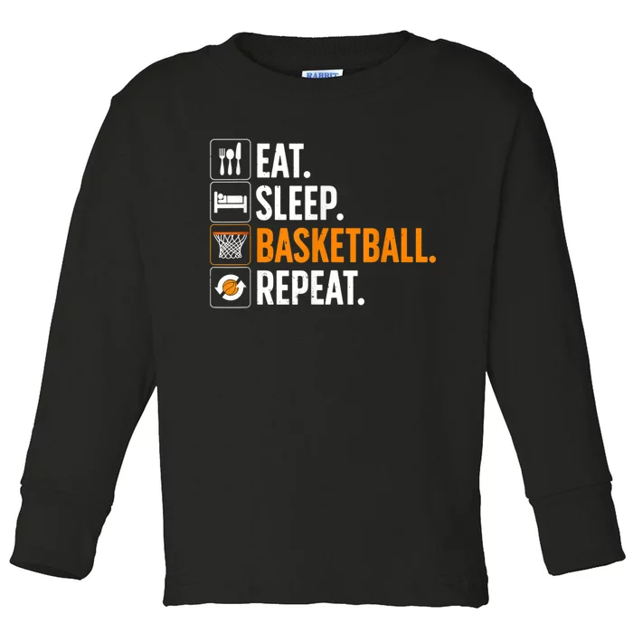 Funny Basketball For Men Women Team Sport Basketball Player Toddler Long Sleeve Shirt