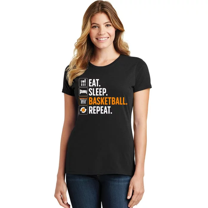 Funny Basketball For Men Women Team Sport Basketball Player Women's T-Shirt