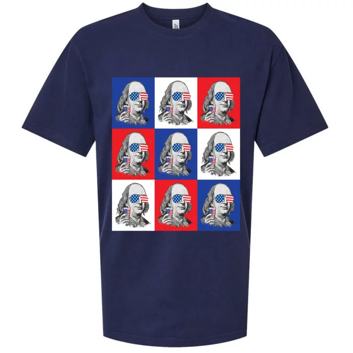 Funny Ben Franklin 4th Of July Ben Drankin Patriotic Holiday Gift Sueded Cloud Jersey T-Shirt