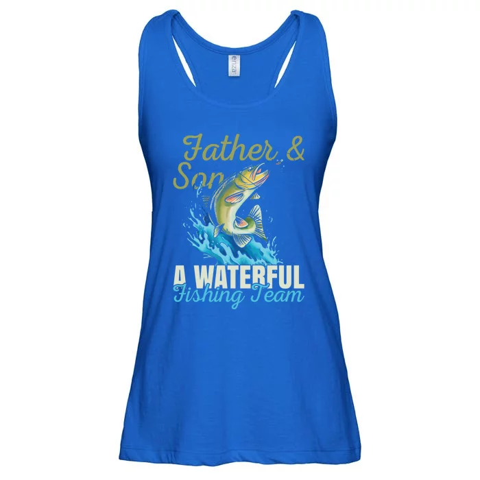 Fishing Buddies Fathers Day Pun Fishing Dad Meaningful Gift Ladies Essential Flowy Tank