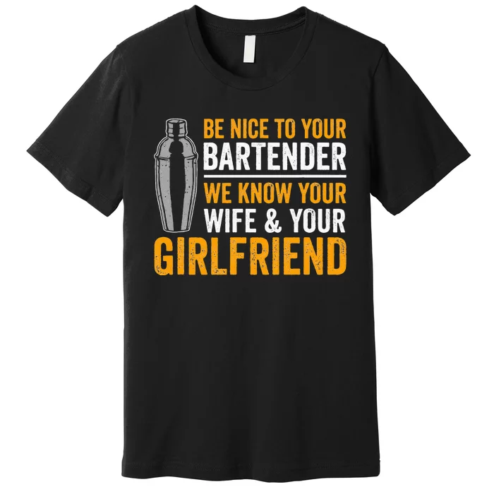 Funny Bartender Premium T-Shirt