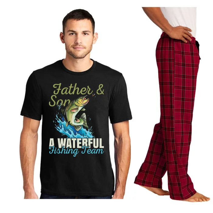 Fishing Buddies Fathers Day Pun Fishing Dad Gift Pajama Set