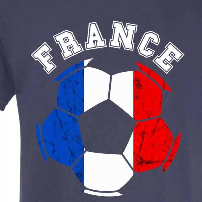 France Ball France Soccer Team French Flag French Pride Garment-Dyed Heavyweight T-Shirt