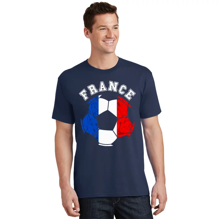 France Ball France Soccer Team French Flag French Pride T-Shirt