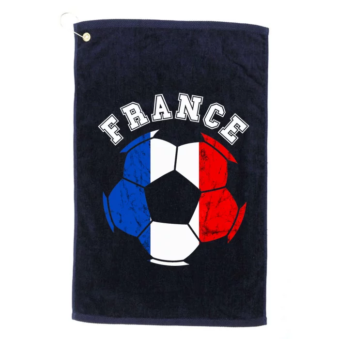 France Ball France Soccer Team French Flag French Pride Platinum Collection Golf Towel