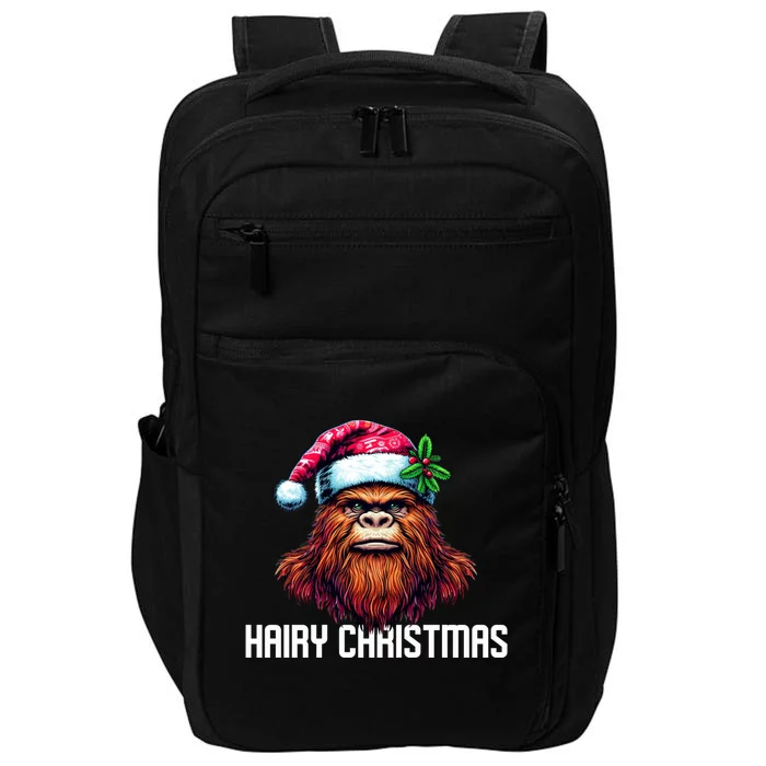 Funny Big Foot Hairy Christmas Gift Impact Tech Backpack