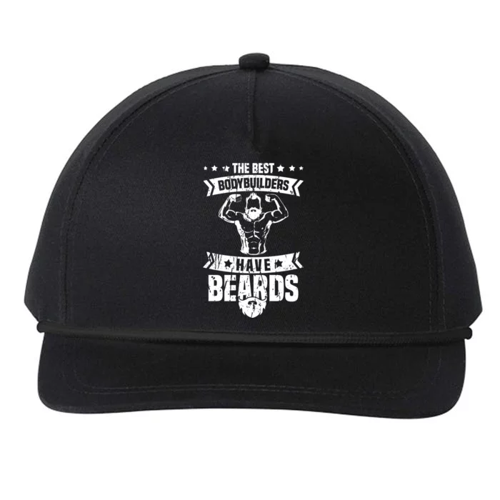 Funny Bodybuilding Fitness Gym Gift Gainz Bearded Bodybuilder Meaningful Gift Snapback Five-Panel Rope Hat