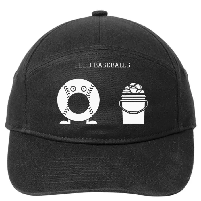 Feed Baseballs 7-Panel Snapback Hat