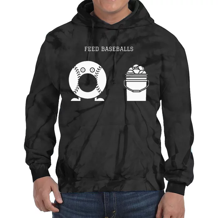 Feed Baseballs Tie Dye Hoodie