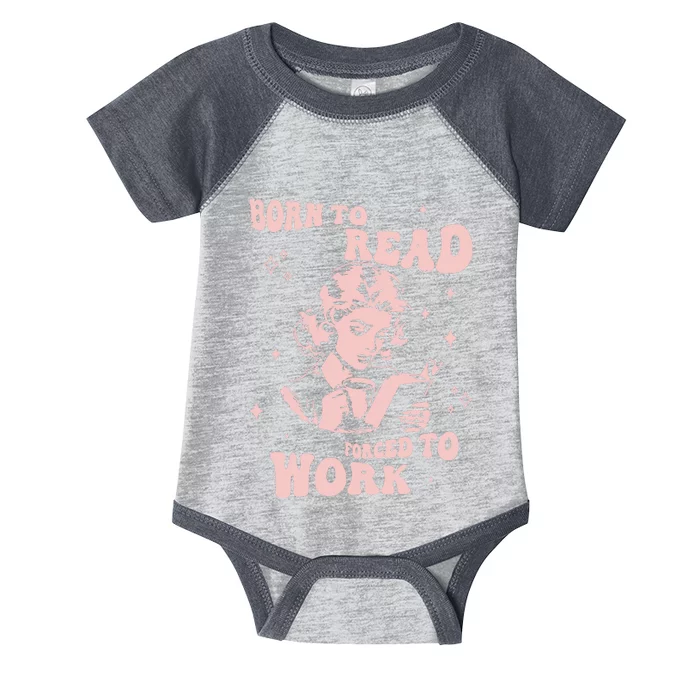 Funny Book For Women Born To Read Infant Baby Jersey Bodysuit