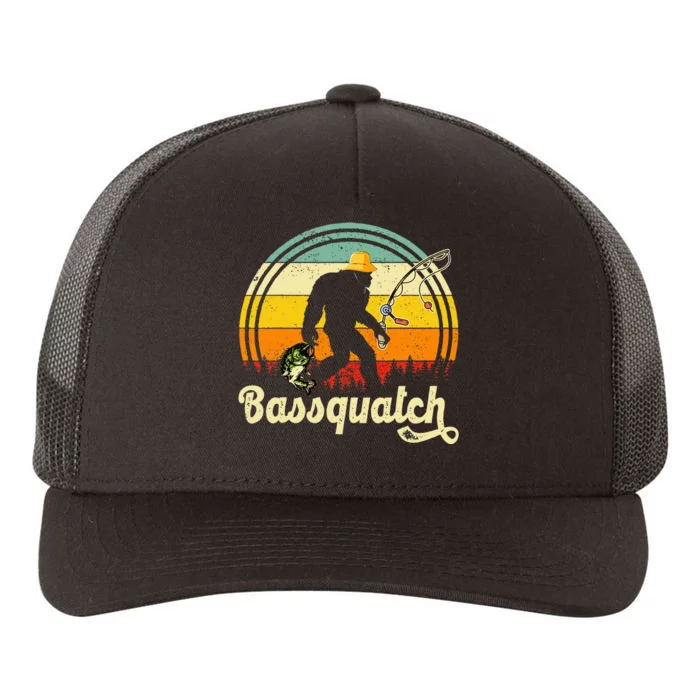 Funny Bigfoot Fishing Outdoor Fishing Gifts Yupoong Adult 5-Panel Trucker Hat