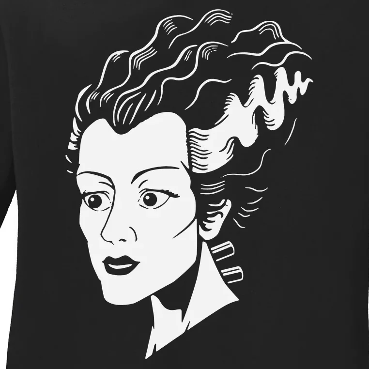 Frankenstein Bride Ladies Long Sleeve Shirt