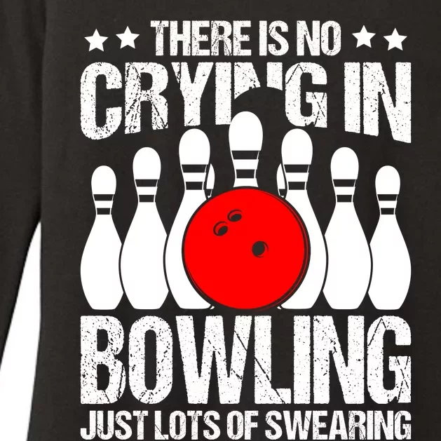 Funny Bowling Womens CVC Long Sleeve Shirt