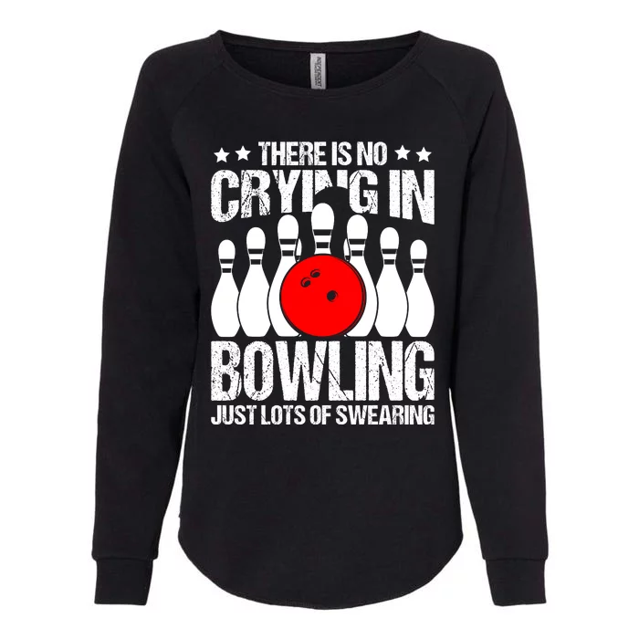 Funny Bowling Womens California Wash Sweatshirt