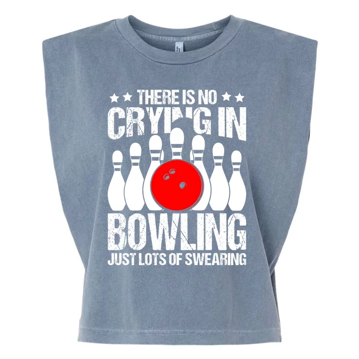 Funny Bowling Garment-Dyed Women's Muscle Tee