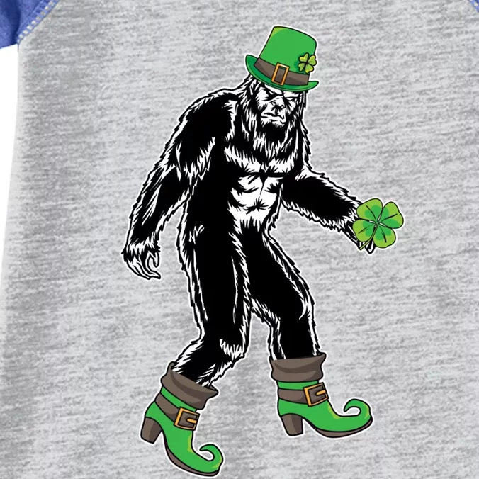 Funny Big Foot Leprechaun St Patrick's Day Sasquatch Lover Gift Infant Baby Jersey Bodysuit