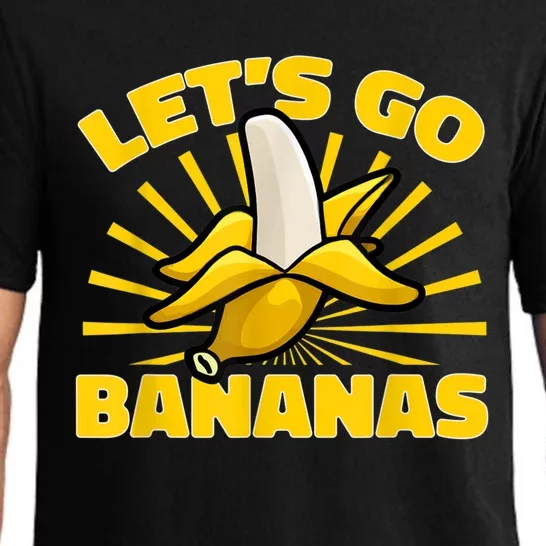 Funny Banana Fruit Lets Go Bananas Pajama Set