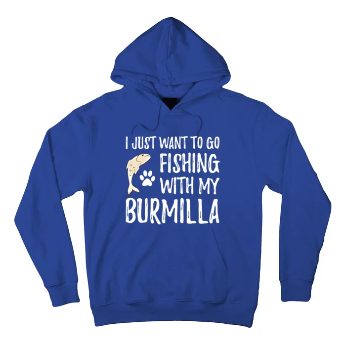 Fishing Burmilla For Boating Cat Mom Or Cat Dad Gift Hoodie