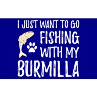 Fishing Burmilla For Boating Cat Mom Or Cat Dad Gift Bumper Sticker