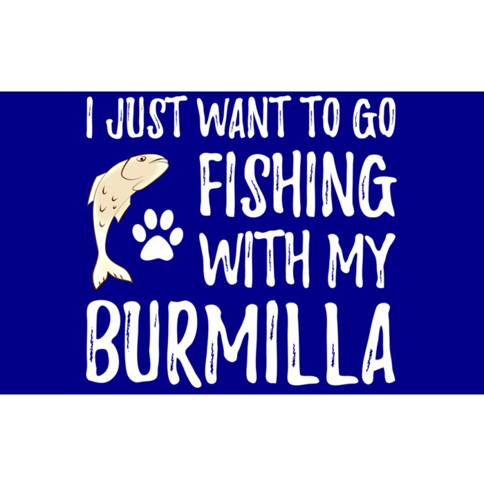 Fishing Burmilla For Boating Cat Mom Or Cat Dad Gift Bumper Sticker