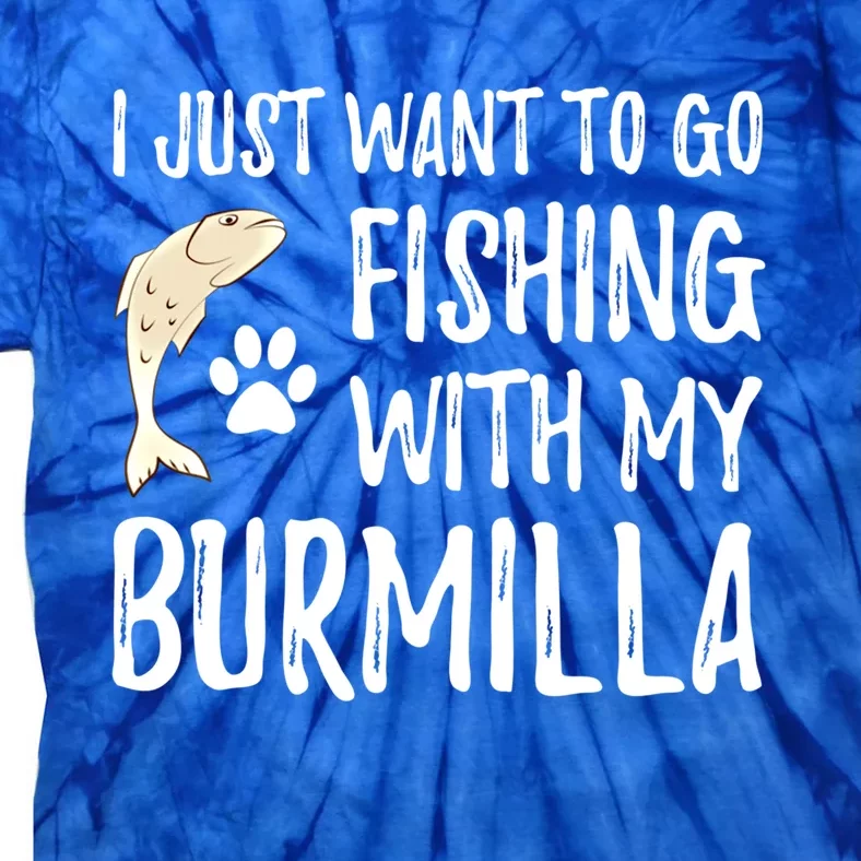 Fishing Burmilla For Boating Cat Mom Or Cat Dad Gift Tie-Dye T-Shirt