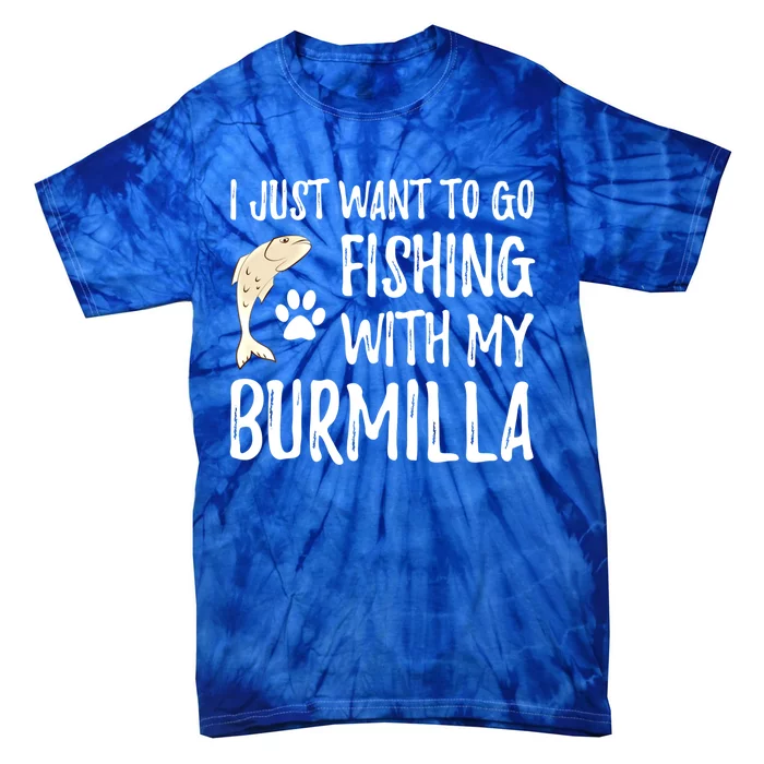 Fishing Burmilla For Boating Cat Mom Or Cat Dad Gift Tie-Dye T-Shirt