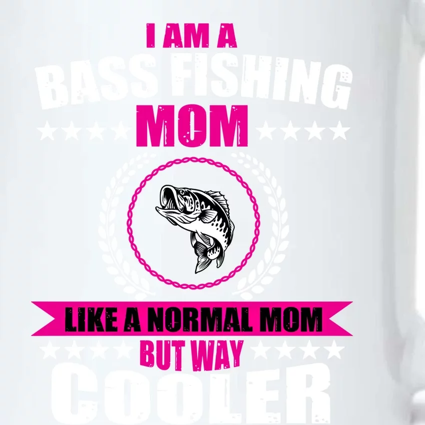 Funny Bass Fishing Mom Largemouth Bass Fish Gift Black Color Changing Mug