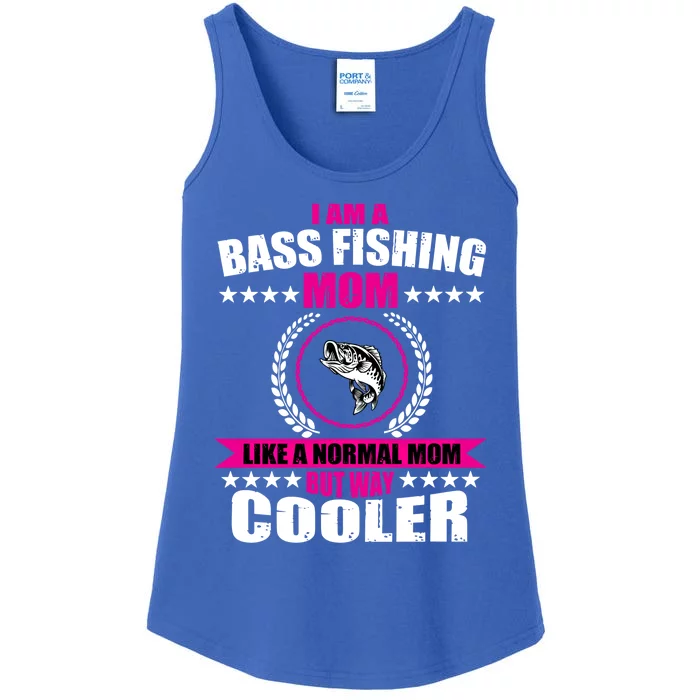 Funny Bass Fishing Mom Largemouth Bass Fish Gift Ladies Essential Tank