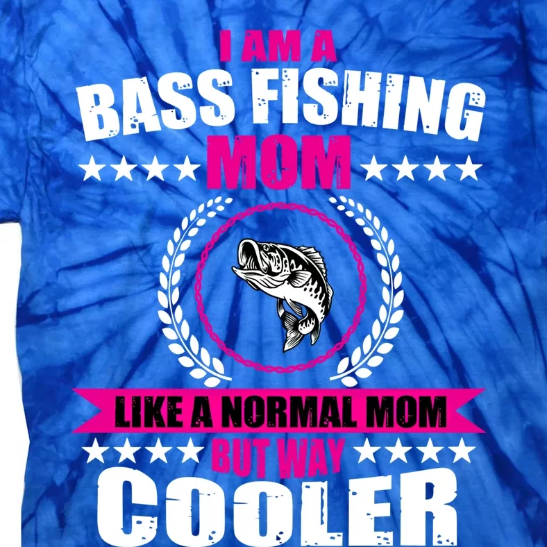 Funny Bass Fishing Mom Largemouth Bass Fish Gift Tie-Dye T-Shirt