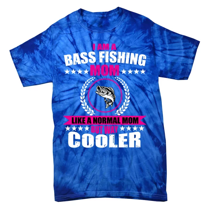 Funny Bass Fishing Mom Largemouth Bass Fish Gift Tie-Dye T-Shirt